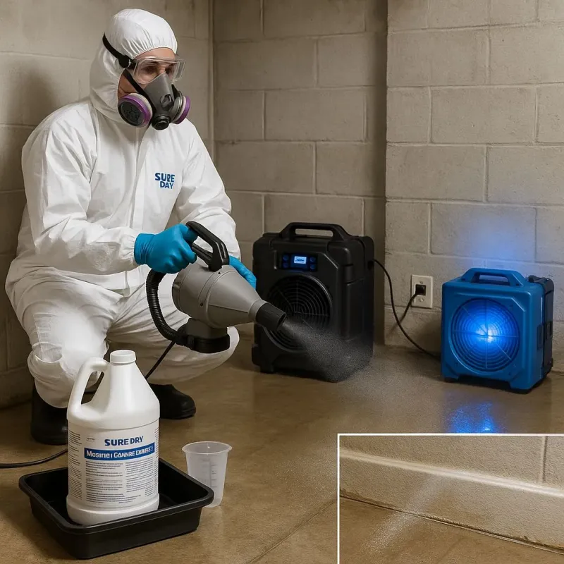 Sanitization and Odor Removal process in Wallingford Center, CT