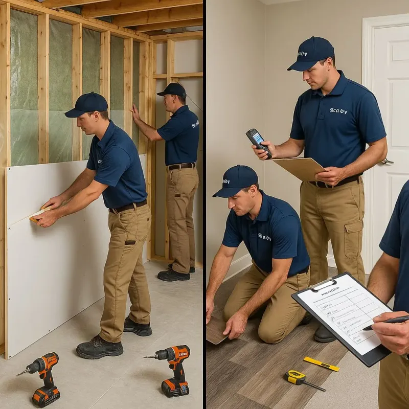 Repairs and Reconstruction process in Wallingford Center, CT